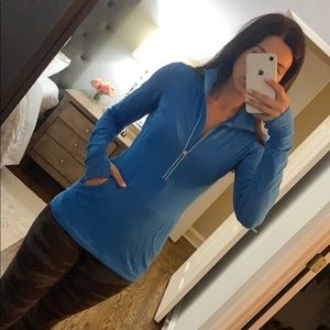 Lululemon blue zip pullover